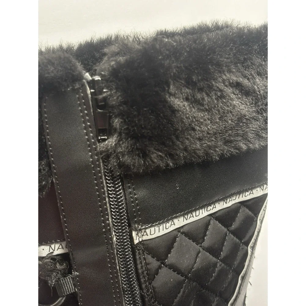 Nautica Everly Women's Boots 8.5 Everly Cold Weather Winter Artic Black‎